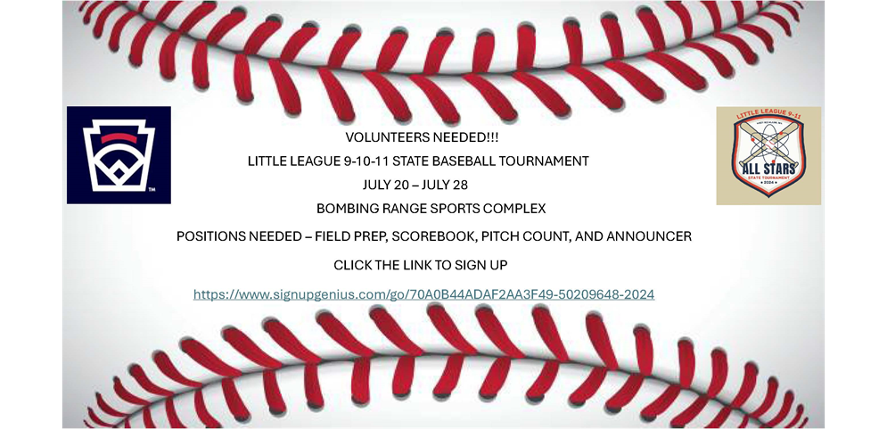 Volunteers Needed!!